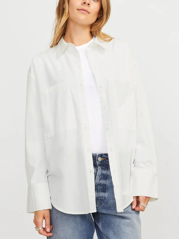 Tessa Buttondown Shirt Comfortable Loose Short Sleeve