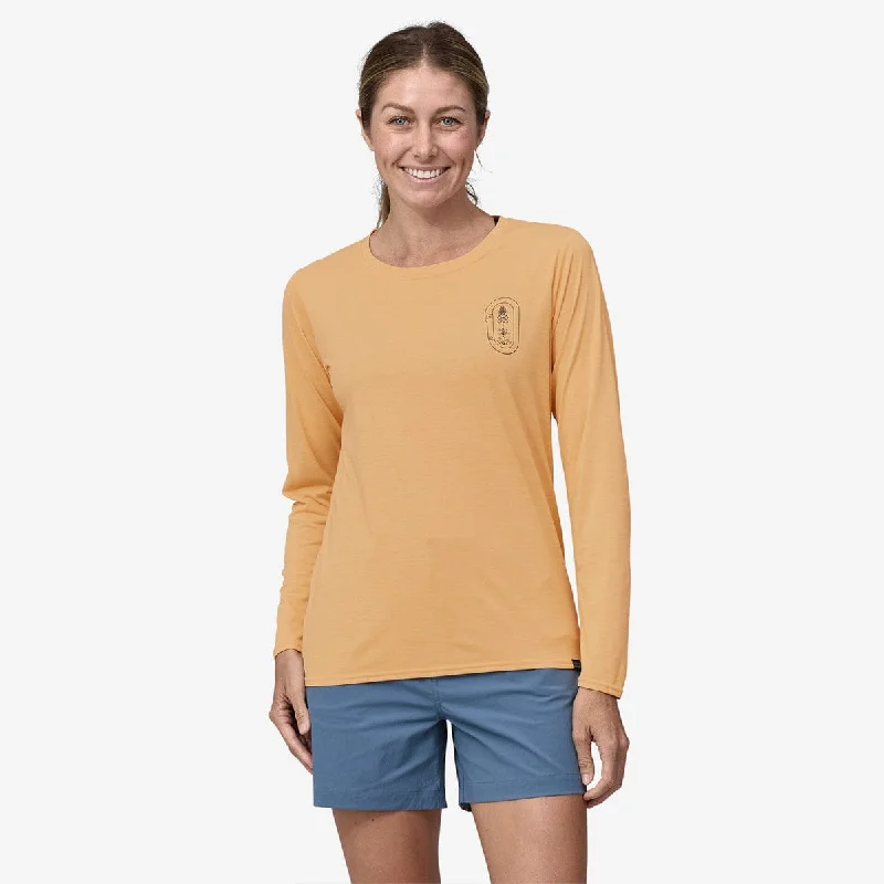 Patagonia Women's Long Sleeve Cap Cool Daily Graphic Shirt - Lands Stylish Round Neck Shirt