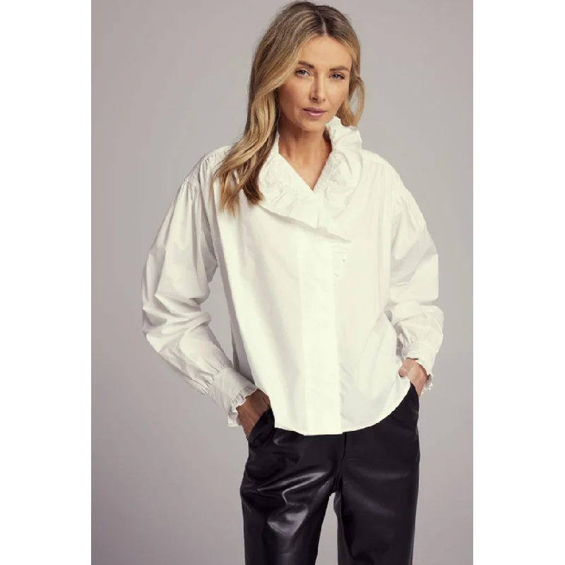 Sundays Cyprus Shirt Comfortable Peplum Short Shirt