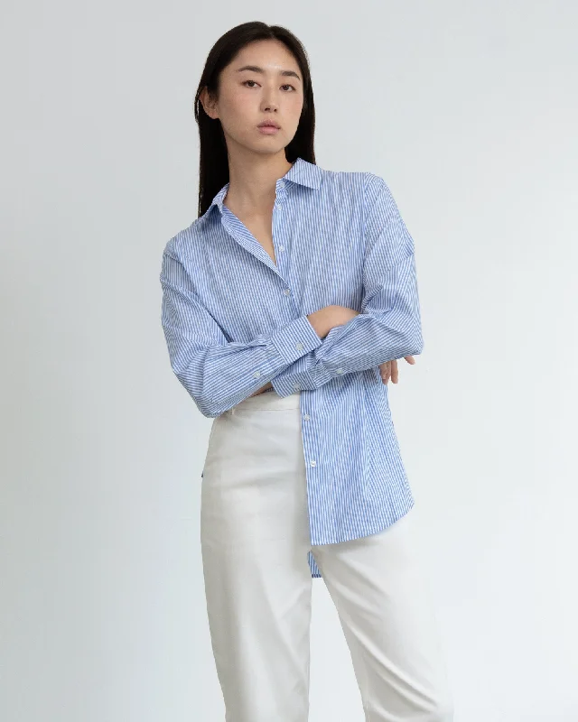 Cotton Relaxed Shirt Elegant Longline Short Shirt