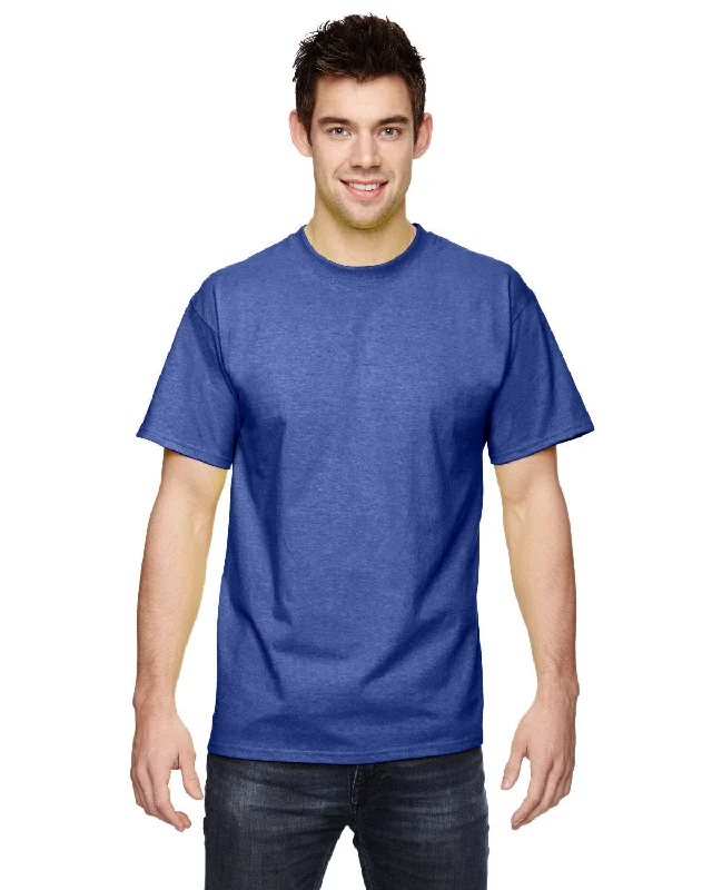 Fruit of the Loom 100% Cotton T-Shirt | Admiral Blue Mesh Blend Leather Blend Suede Blend