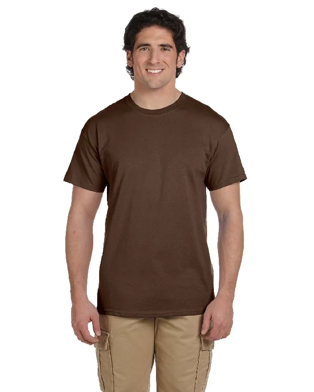 Fruit of the Loom 100% Cotton T-Shirt | Chocolate Cashmere Blend Cotton Blend Poly Blend