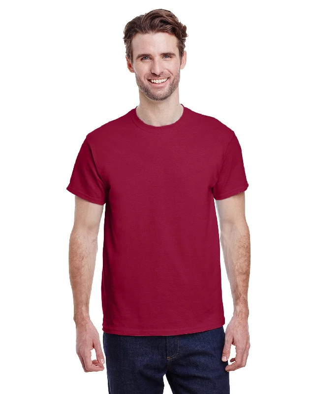 Gildan Ultra Cotton Heavyweight T-Shirt | Cardinal Red Elasticated Padded Insulated