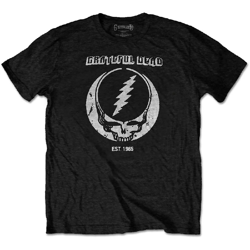 Grateful Dead Unisex Eco-T-Shirt: Est. 1965 Chenille Blend Fleece Blend Nylon Blend