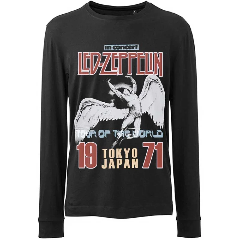 Led Zeppelin Unisex Long Sleeved T-Shirt: Japanese Icarus Fitted T-Shirt Seamless Stretchy