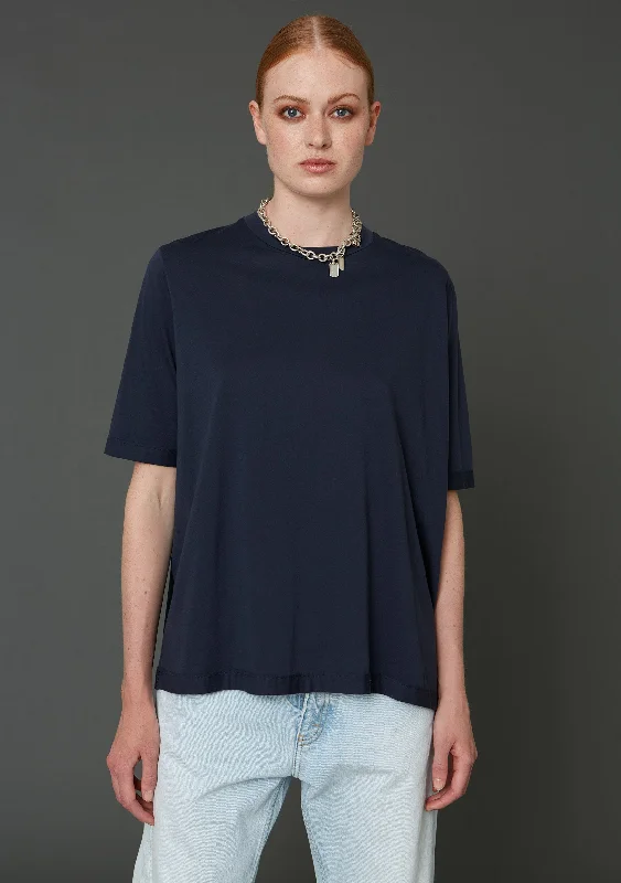 Oh Tee - Navy Lace Blend Ribbed Blend Corduroy Blend