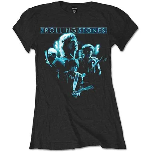 The Rolling Stones Ladies T-Shirt: Band Glow Handmade Hand-knitted Hand-woven