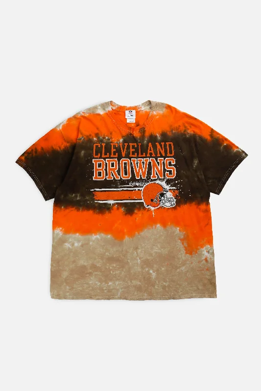 Vintage Cleveland Browns NFL Tee - XL Silk Blend Satin Velvet