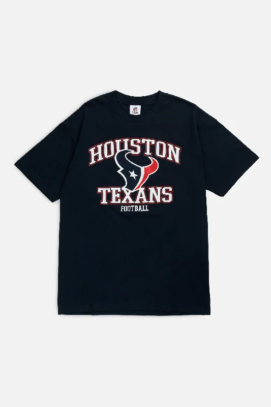 Vintage Houston Texans NFL Tee - M Satin Blend Silk Blend Wool Blend