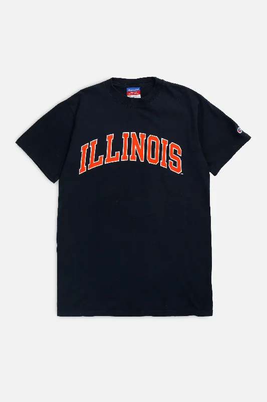 Vintage Illinois Tee - Women's S Anti-Shrink Durable Soft