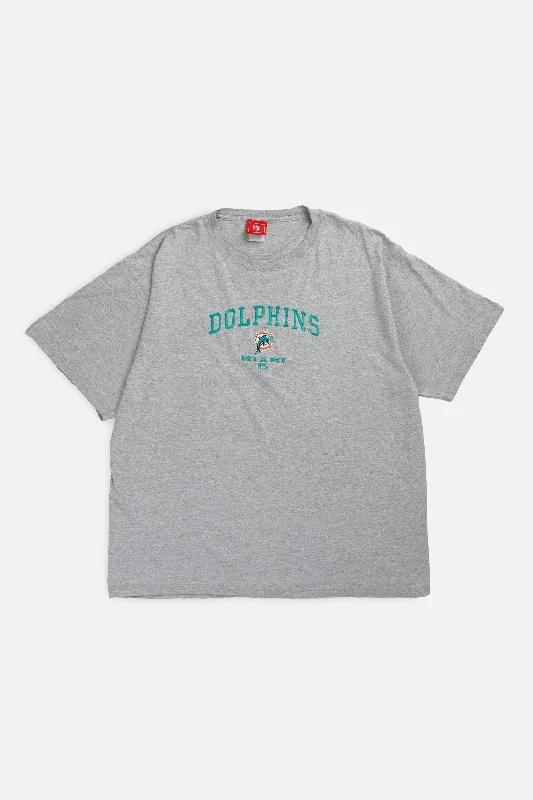 Vintage Miami Dolphins NFL Tee - XL Iron Safe Non-Iron Wrinkle Free