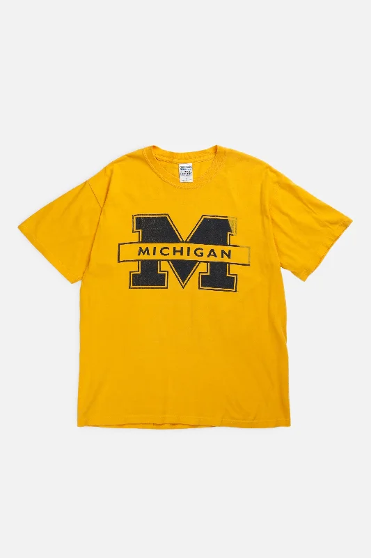 Vintage Michigan Tee - M Polka Dot Checkered Tartan