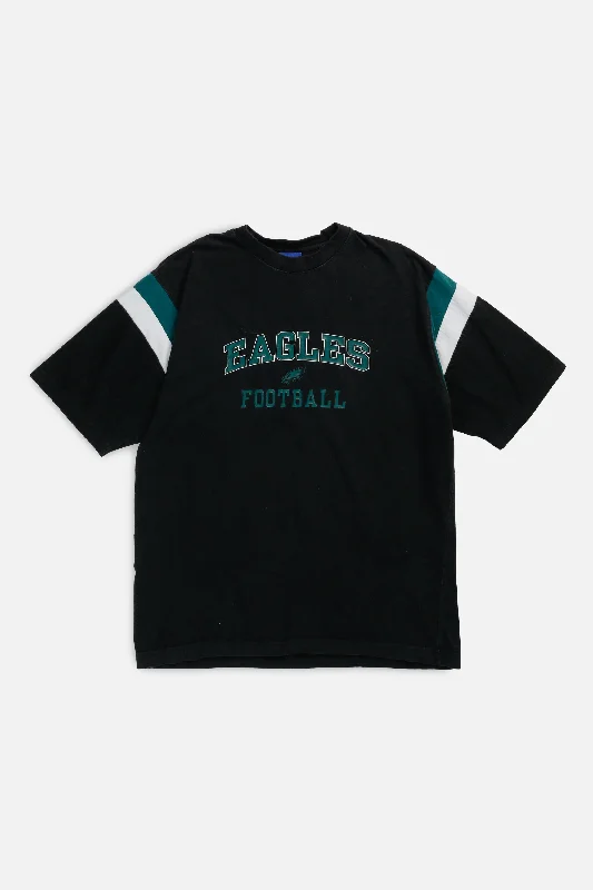 Vintage Philadelphia Eagles NFL Tee - M Fleece Fabric Down Fabric Feather Fabric