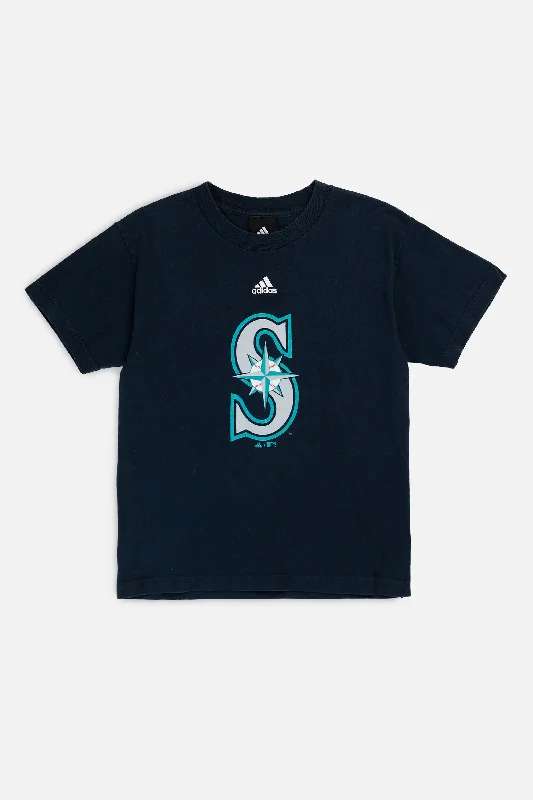 Vintage Seattle Mariners MLB Tee - XS Hooded Caped Shawl Collar