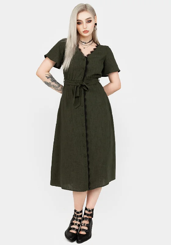 Ava Angel Sleeve Midi Dress Cozy T-shirt Midi Dress