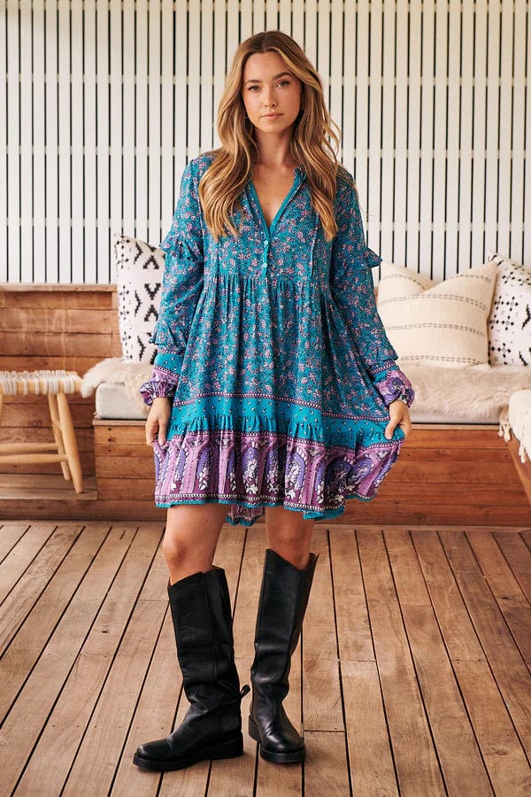 Fey Mini Dress - Lottie Comfortable Wrap Mini Dress