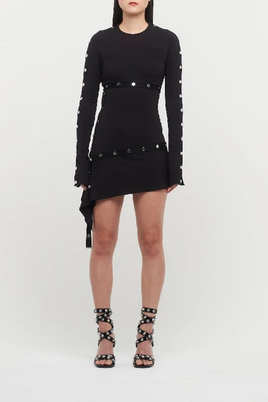 The Attico Jersey Mini Dress Chic Bohemian Mini Dress