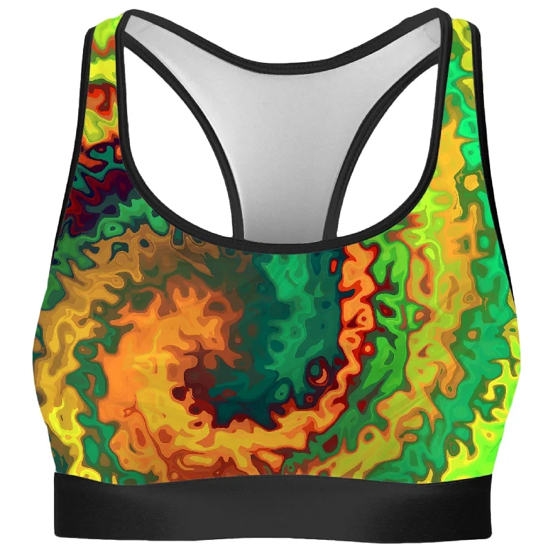 Abstract Rotation Rave Bra Comfortable Bralette Style