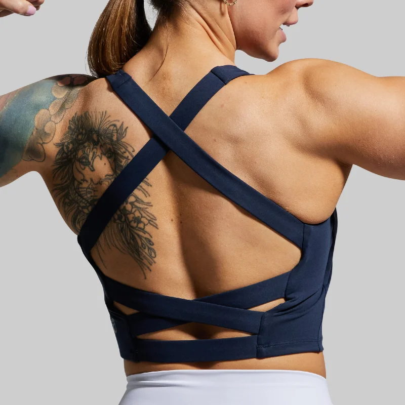 Balance Sports Bra (Navy) Full Support Bra