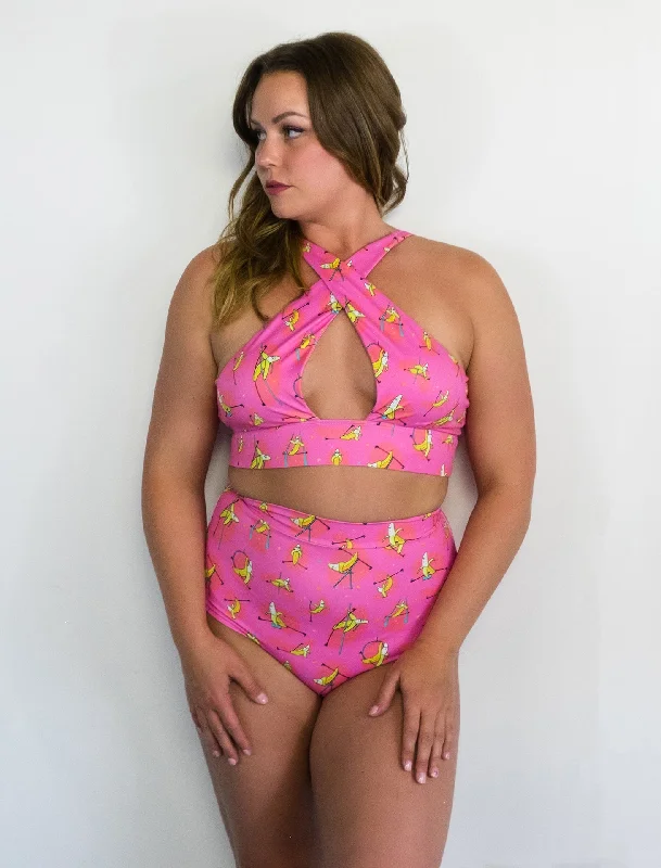 Banana Splits Pink Peekaboo Bra Comfort Fit Bralette