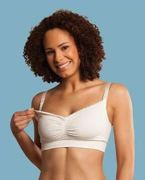 Carriwell Seamless Organic Cotton Nursing Bra Light Seamless Bra