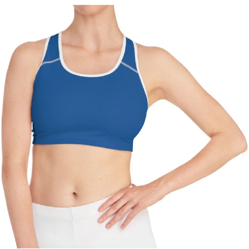 CH Sapphire Blue Sports Bra Wireless Lace Bra