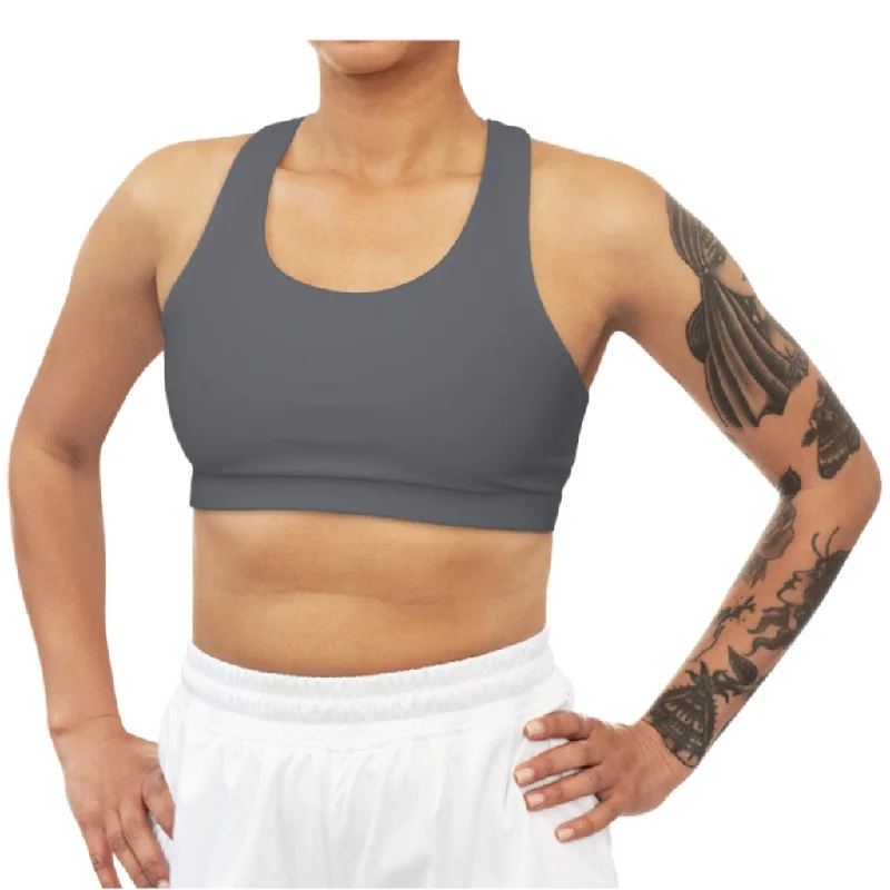 Dark Gray Seamless Sports Bra Seamless Sports Bra