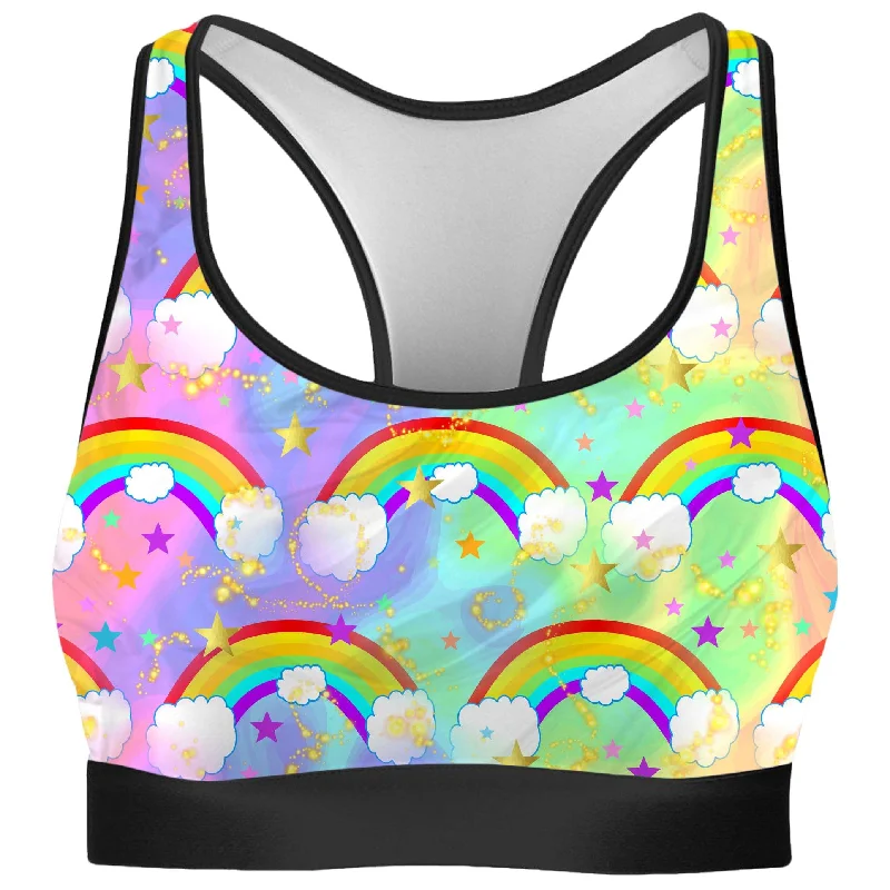 Dreaming of Rainbows Rave Bra Soft Support Bra