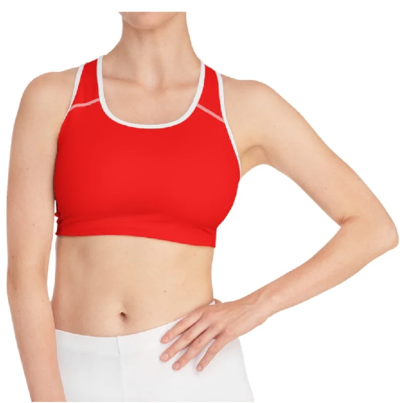 F21 Red Sports Bra Comfortable Lace Bralette