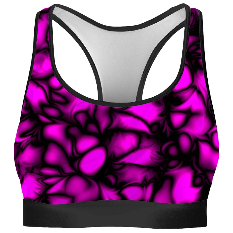 Fluido Roses Rave Bra High Support Sports Bra