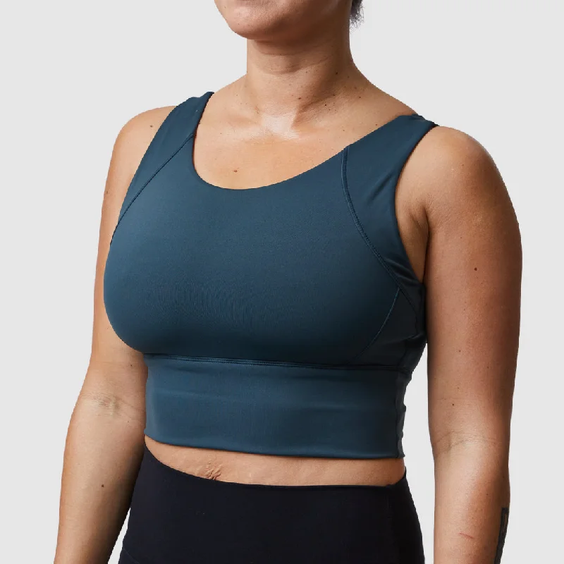 Full Strength Sports Bra (Vintage Teal) Stretchy Wireless Bra