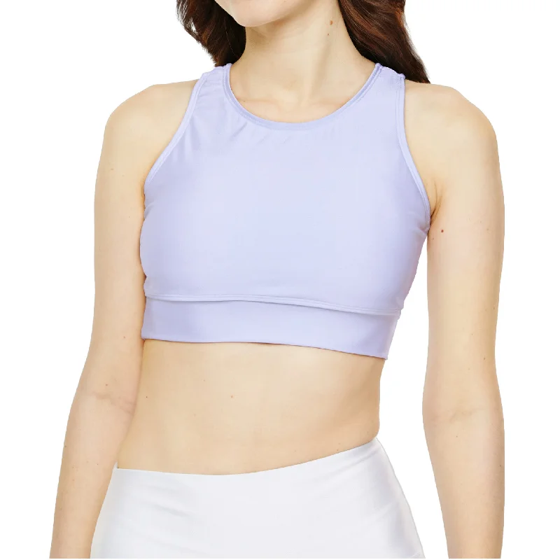 Lavender Fully Lined, Padded Sports Bra Supportive Wireless Bra