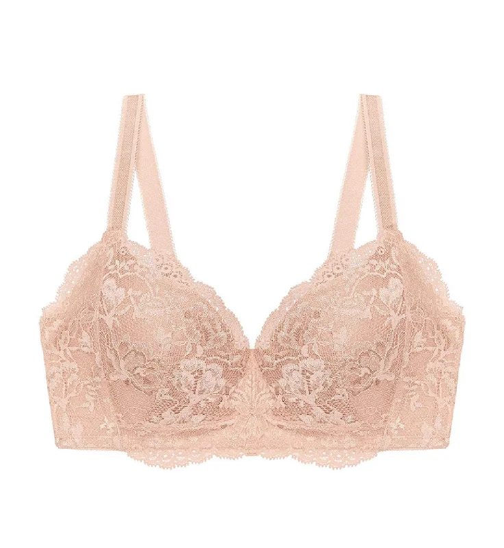 NATURAL ELEGANCE NON-WIRED PADDED BRA Soft Lace Bra