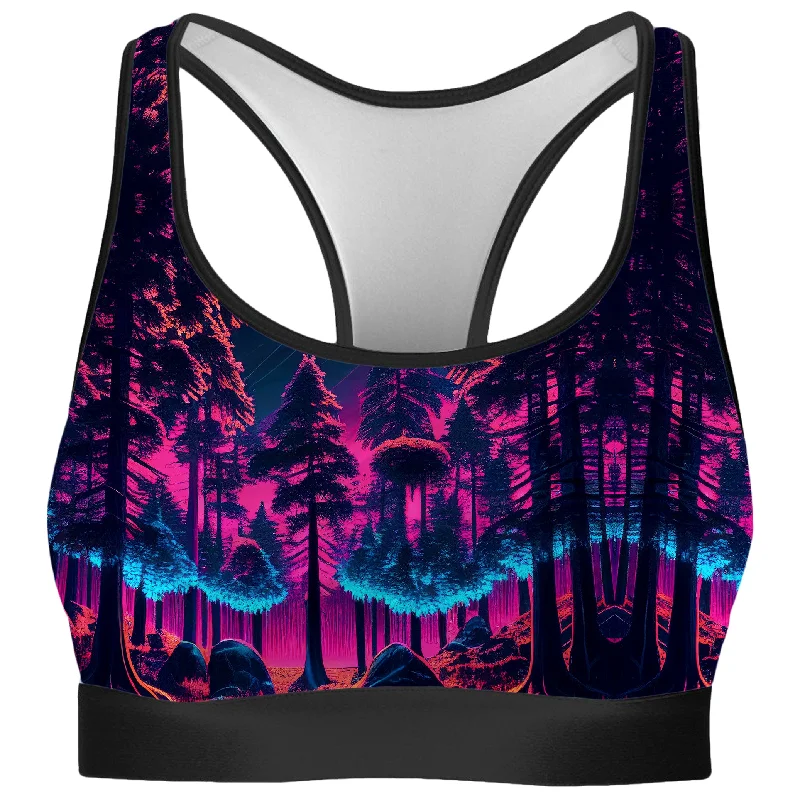 Neon Forest Rave Bra Full Coverage Bralette