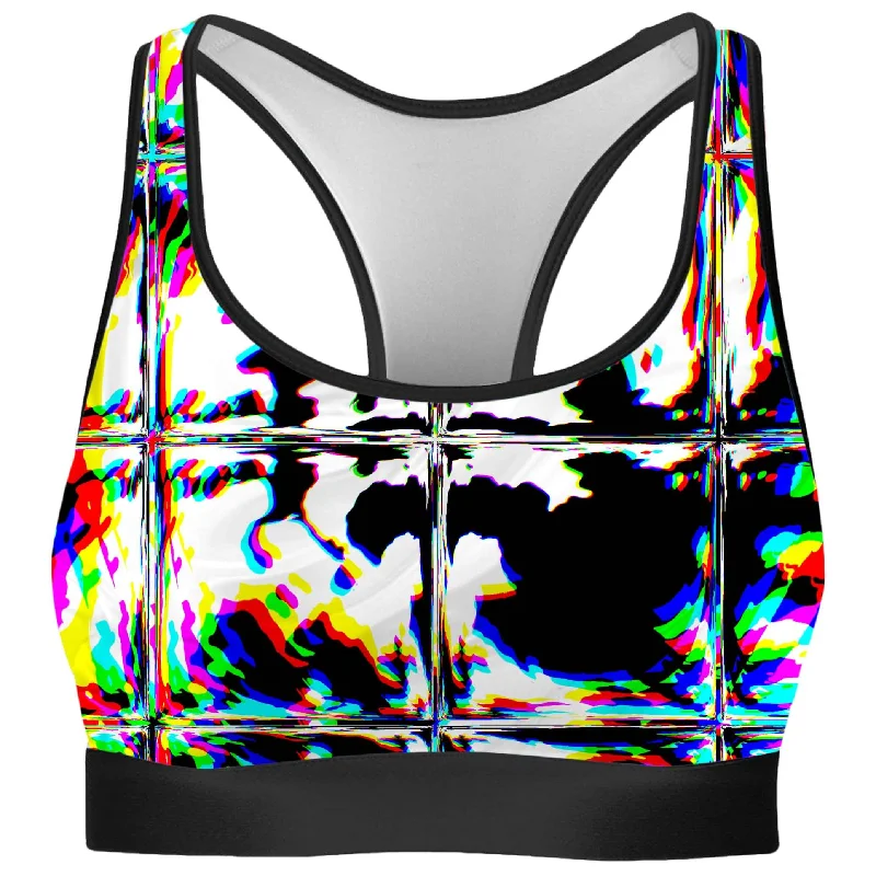 Rave Glitch Og Rave Bra Stylish Strapless Bra