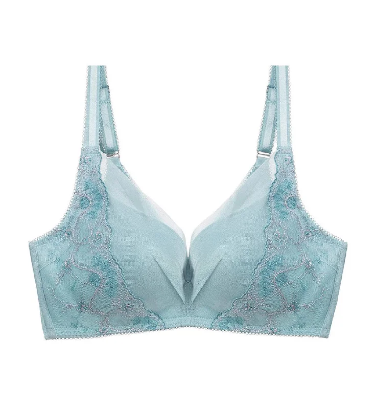 SCULPT CLEMATIS NON-WIRED PADDED BRA Stylish Lace Bralette