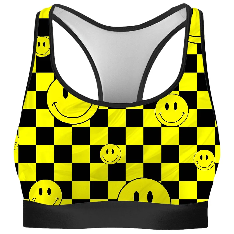 Smile Checkerboard Rave Bra Classic Wire-Free Bra