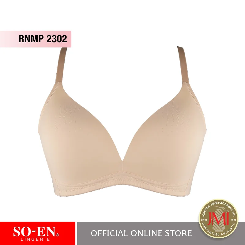 SO-EN Ava Plunge Non-Wire Bra Push-Up Wireless Bra