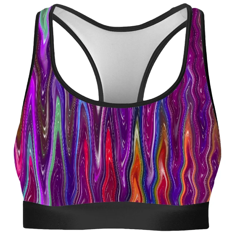 Trippy Vibes Rave Bra Comfort Fit Bralette