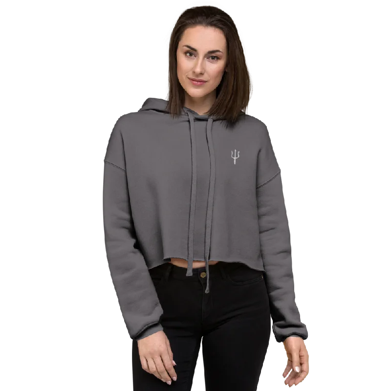 Women's oversized cropped hoodie - storm Hoodie with Hood Adjustable Protection