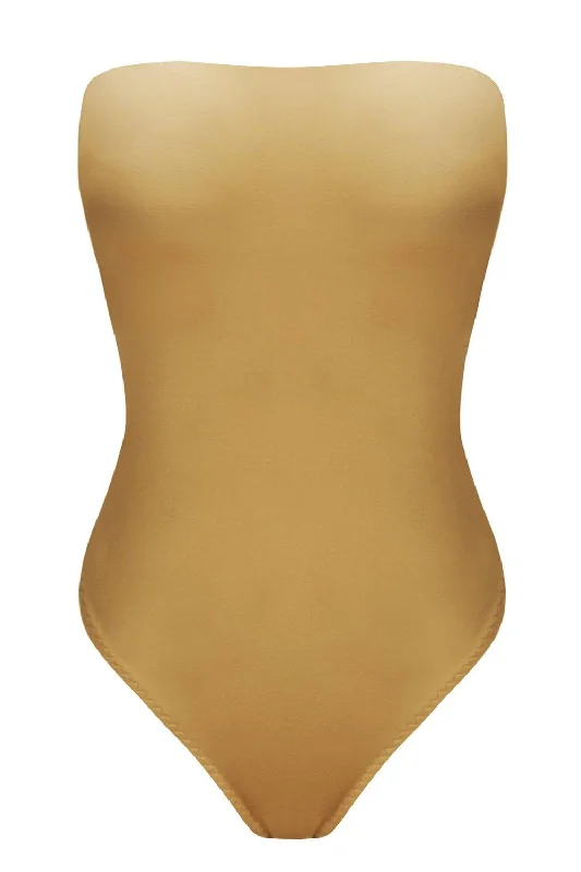 Ellipsia Golden Beige swimsuit Chic Beach Cover-Up