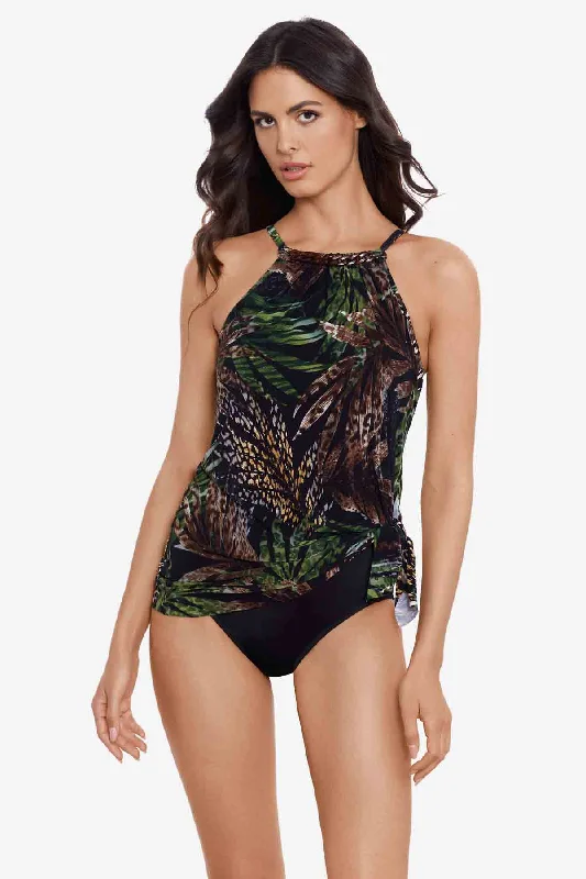 Nighthawk Charlie One Piece Swimsuit Tropical Print One-Piece