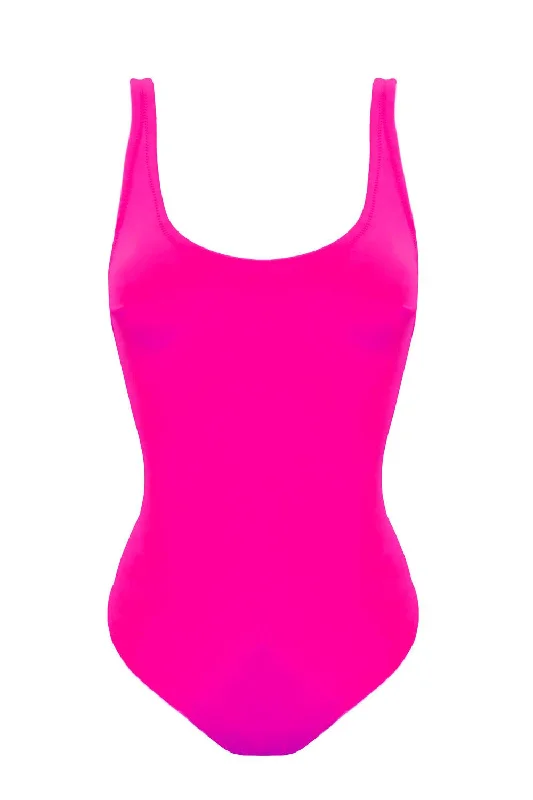 Malibu Fuchsia swimsuit Adjustable Swim Top