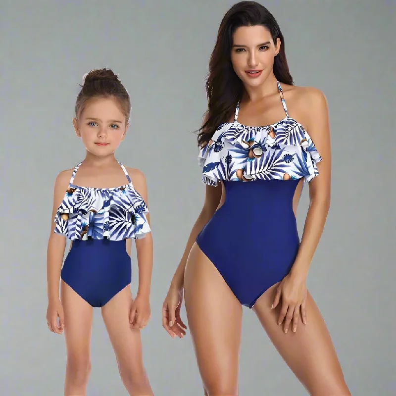 Matching Ruffle One-Piece Swimsuit Classic One-Piece