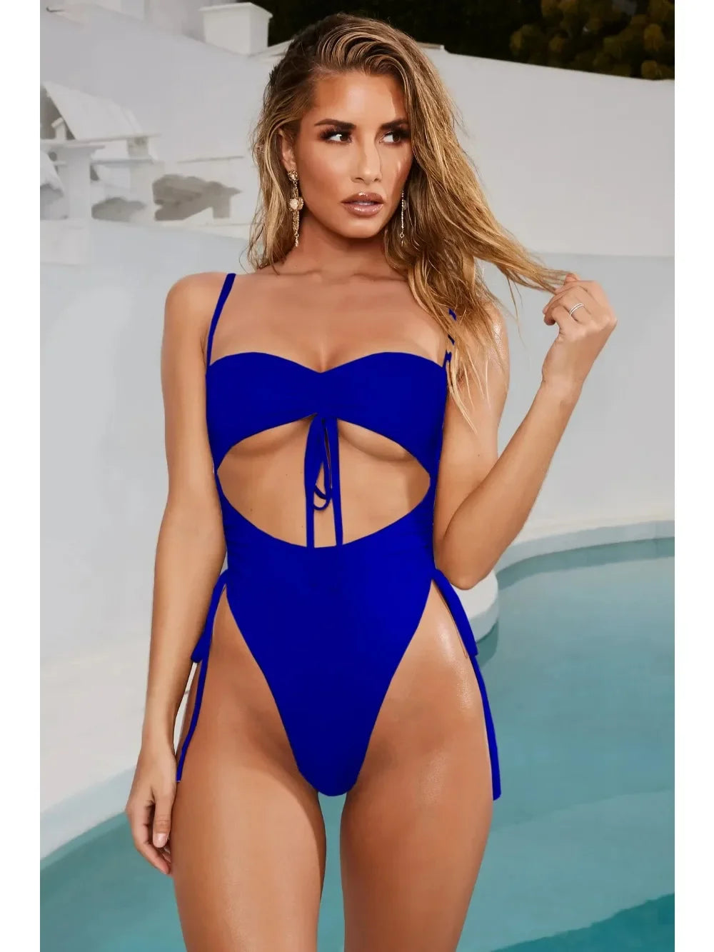 Sexy Swimwear Women Beach Women's Swimming Suit One Piece Monokini Push Up Swimsuit Mesh Detail Bikini