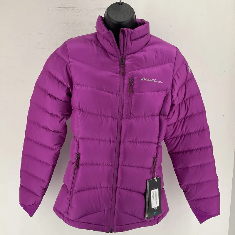 Eddie Bauer Women's Insulated Puffer Jacket Zip Front Button Front Snap Front