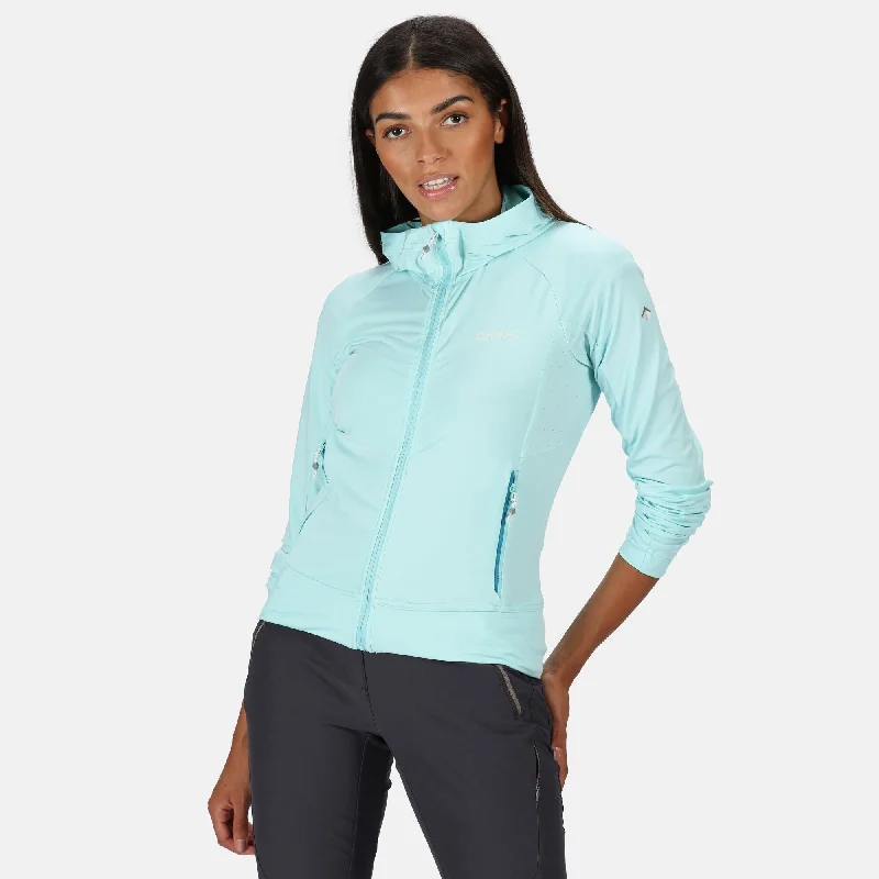 Regatta Ladies Cuba Softshell Jacket -AQUA Notch Collar Peter Pan Collar Cowl Neck