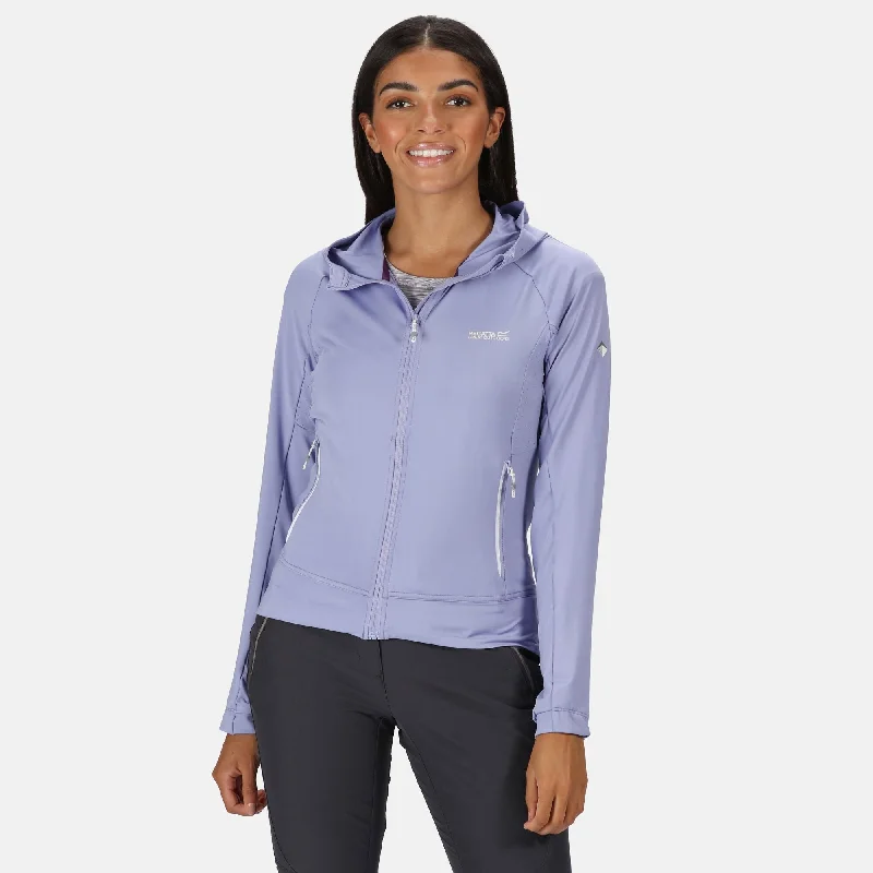 Regatta Ladies Cuba Softshell Jacket -LILAC Snapped Jacket Toggled Jacket Drawstring Jacket