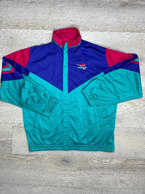 Vintage Diadora Sports Jacket Oversized Jacket Tailored Jacket Straight Jacket