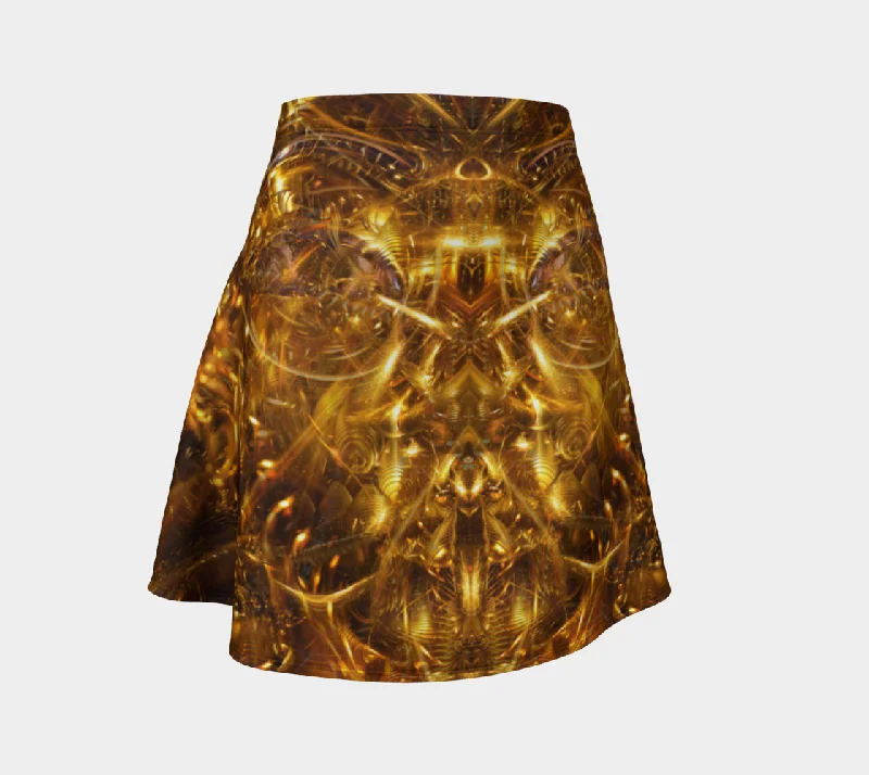 EGYPTALIEN FLARE SKIRT wool skirt thick